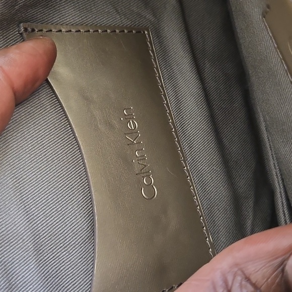 Calvin Klein Gold Baguette Bag with Flap Closure - Picture 10 of 15